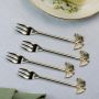 Set of Four Ginkgo Cake Forks