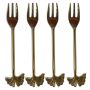 Set of Four Ginkgo Cake Forks