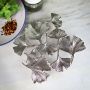 Ginkgo Leaf Trivet - Nickel Finish