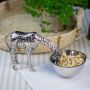 Giraffe Nibbles Bowl - Nickel Finish | PRE-ORDER - DUE November