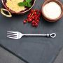 Hammered Knot Dessert / Appetiser Fork | HANDMADE TO ORDER