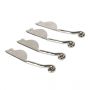 Set of Four Hammered Shell Mini Mouse Cheese Knives 