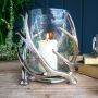 Twisted Antler Hurricane Lantern 