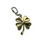 Brass Four Leaf Clover Keyring