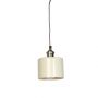 Moderne Small Cream Cylinder Shade with Nickel Fitment