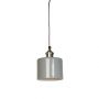 Moderne Small Grey Cylinder Shade with Nickel Fitment 