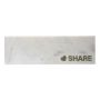 White Marble Serving Platter with Brass Share Design