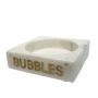 Bubbles Marble Bottle Holder with brass inlay