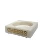 Cheers Marble Bottle Holder with brass inlay