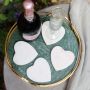 Set of 4 Heart Shaped Marble Coasters | PRE-ORDER - DUE MID NOVEMBER