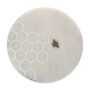 Laser Etched Round Marble Cheese Board with Brass Bee | PRE-ORDER - DUE EARLY NOVEMBER