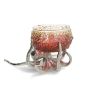 Octopus Holder with Red Amber Glass Bowl