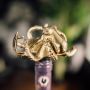 Octopus Bottle Stopper - Gold Finish