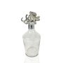 Glass Bell Decanter with Silver Neck and Nickel Finish Octopus Stopper