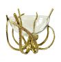 Octopus Stand & Glass Bowl - Gold Finish | PERFECTLY IMPERFECT