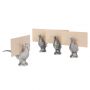 Pheasant Place Card Holder Set of Four - Silver Finish