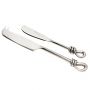 Polished Knot Traditional Cheese & Butter Knife Set 