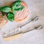 Polished Knot Traditional Cheese & Soft Cheese Knife Set 