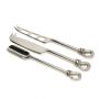 Polished Knot Traditional Cheese Knife, Soft Cheese Knife & Stilton Scoop Set 