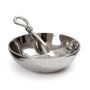 Salt Bowl & Polished Knot Spoon Set