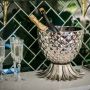 Pineapple Wine Cooler -  Silver Finish 