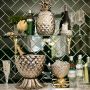 Pineapple Wine Cooler -  Silver Finish 