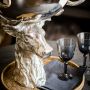 Large Punch Bowl with Stag Stand