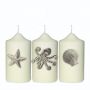 Set of Three Seashore Candle Pins