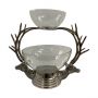 Two-Tone Tiered Glass Bowl with Stag Stand | REPLACEMENT GLASS FOR LARGE BOWL ONLY