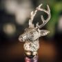 Stag Bottle Stopper - Nickel Finish