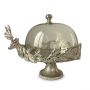 Stag Cake Stand with Glass Dome