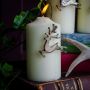 Set of Three Leaping Stag Candle Pins - Silver Finish 