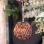 Feather Christmas Hanging Bauble - Brown  