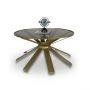 Patti Coffee Table with Amber Glass | EX DISPLAY | COLLECTION ONLY