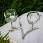 Silver Branch Double Tea Light Holder 