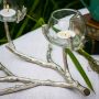 Silver Branch Triple Tea Light Holder