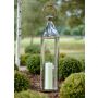 Stainless Steel Large Tall Venetian Lantern with Wooden Handle 