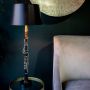 Defranco Clarinet Lamp with Black Shade  