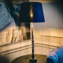 Defranco Clarinet Lamp with Black Shade  