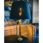 Large Hanover Bugle Lamp with Black Shade 