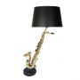 Washington Saxophone Table Lamp with Black Shade 