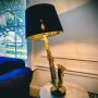 Washington Saxophone Table Lamp with Black Shade 