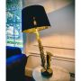 Washington Saxophone Table Lamp with Black Shade 