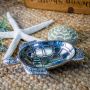 Nickel Finish Turtle Dip Bowl