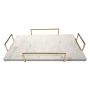 Large Marble Tray with Metal Frame | PERFECTLY IMPERFECT