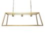 Vienna Triple Trapeze Chandelier Frame - Antique Brass Finish