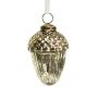 Medium Antique Silver Acorn Bauble