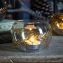 Small Tea Light Holder - Clear Lustre