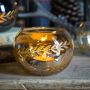 Small Tea Light Holder - Gold Lustre